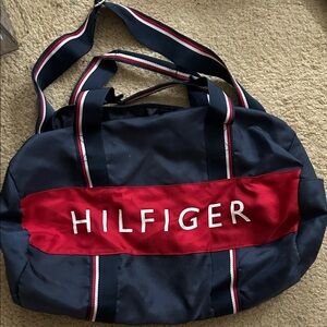 Tommy Hilfiger Red and Blue Travel Bag